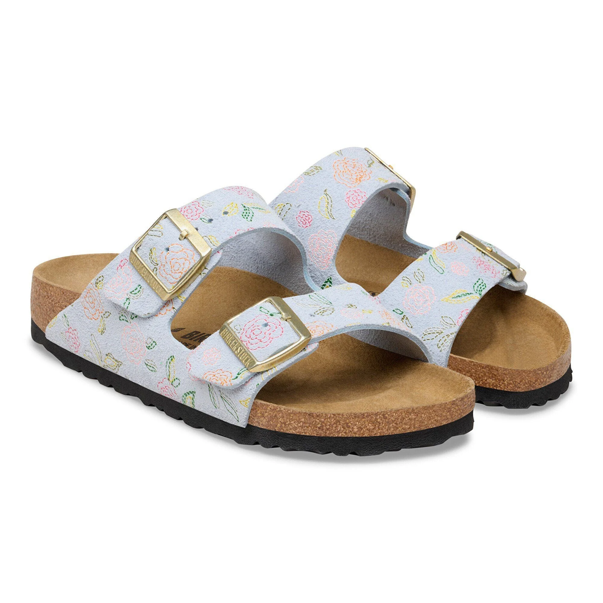 Arizona | Suede | Baby Blue Flower Print