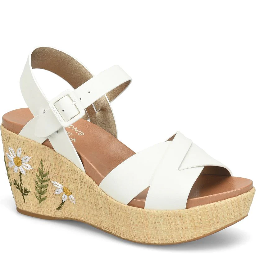 Ava 2.0 | Embroidery/Leather | White