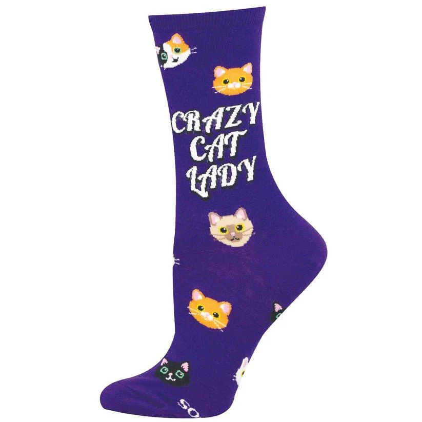 Crazy Cat Lady | Women | Purple