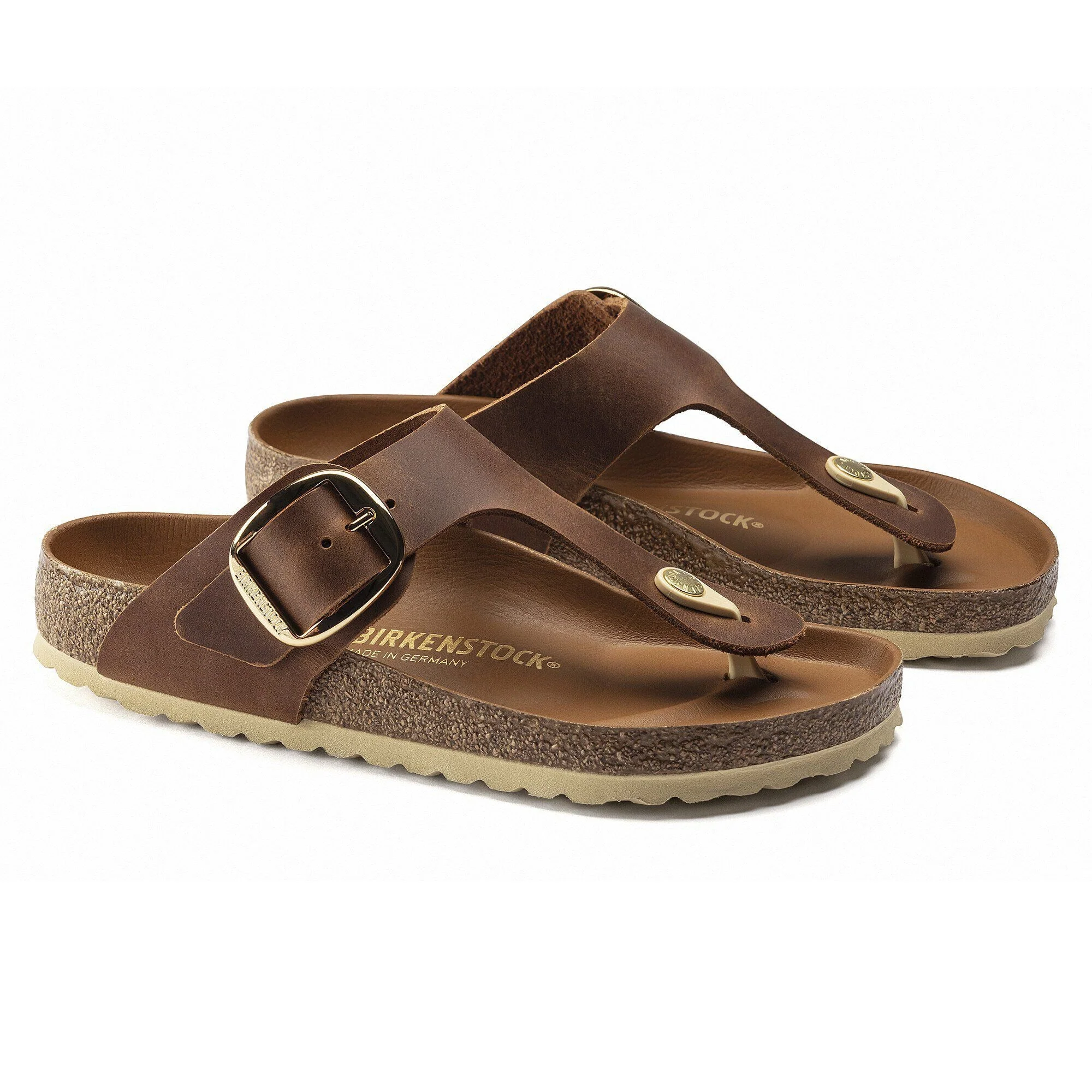 Gizeh Big Buckle | Oiled Leather | Cognac