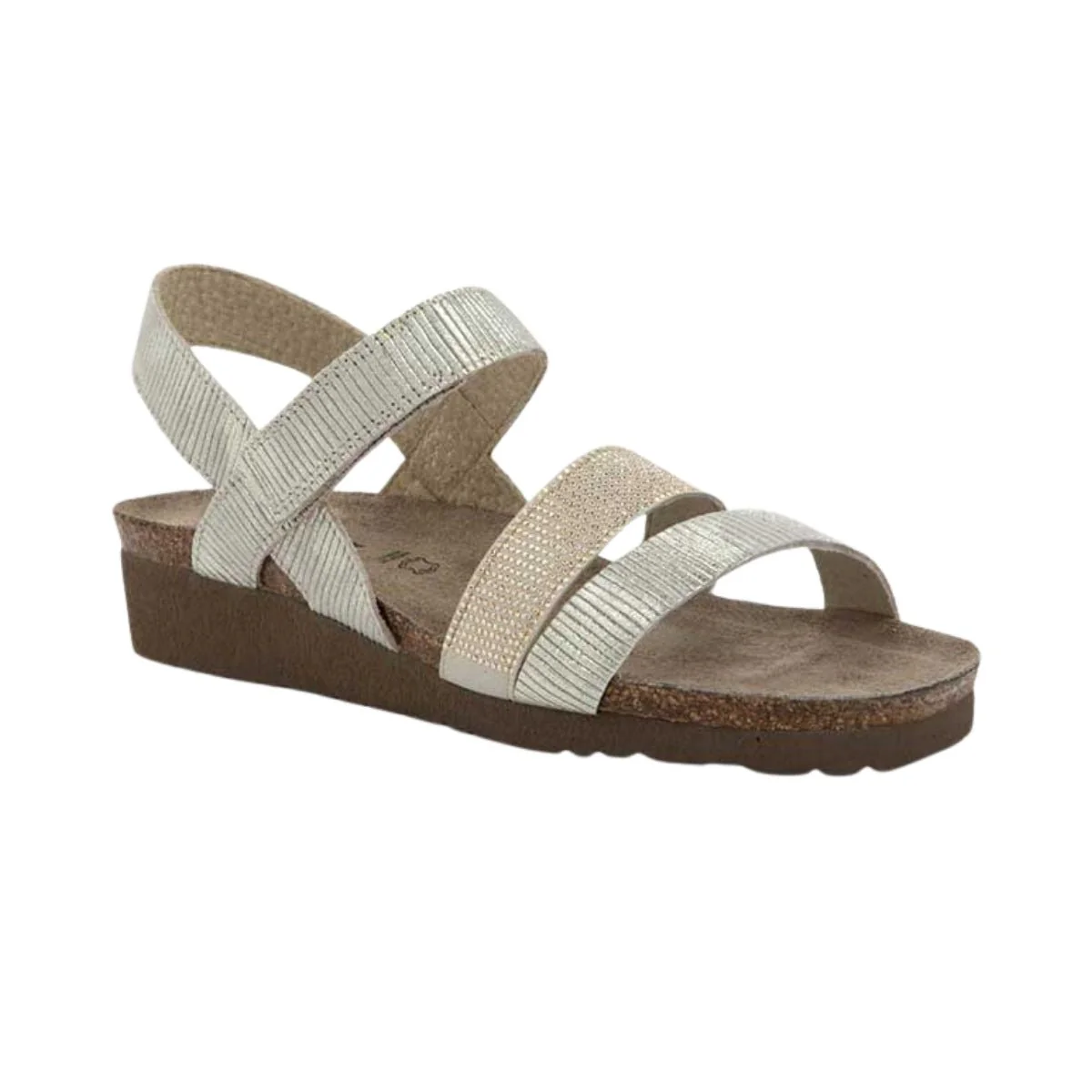 Krista | Suede | Platinum Stripe