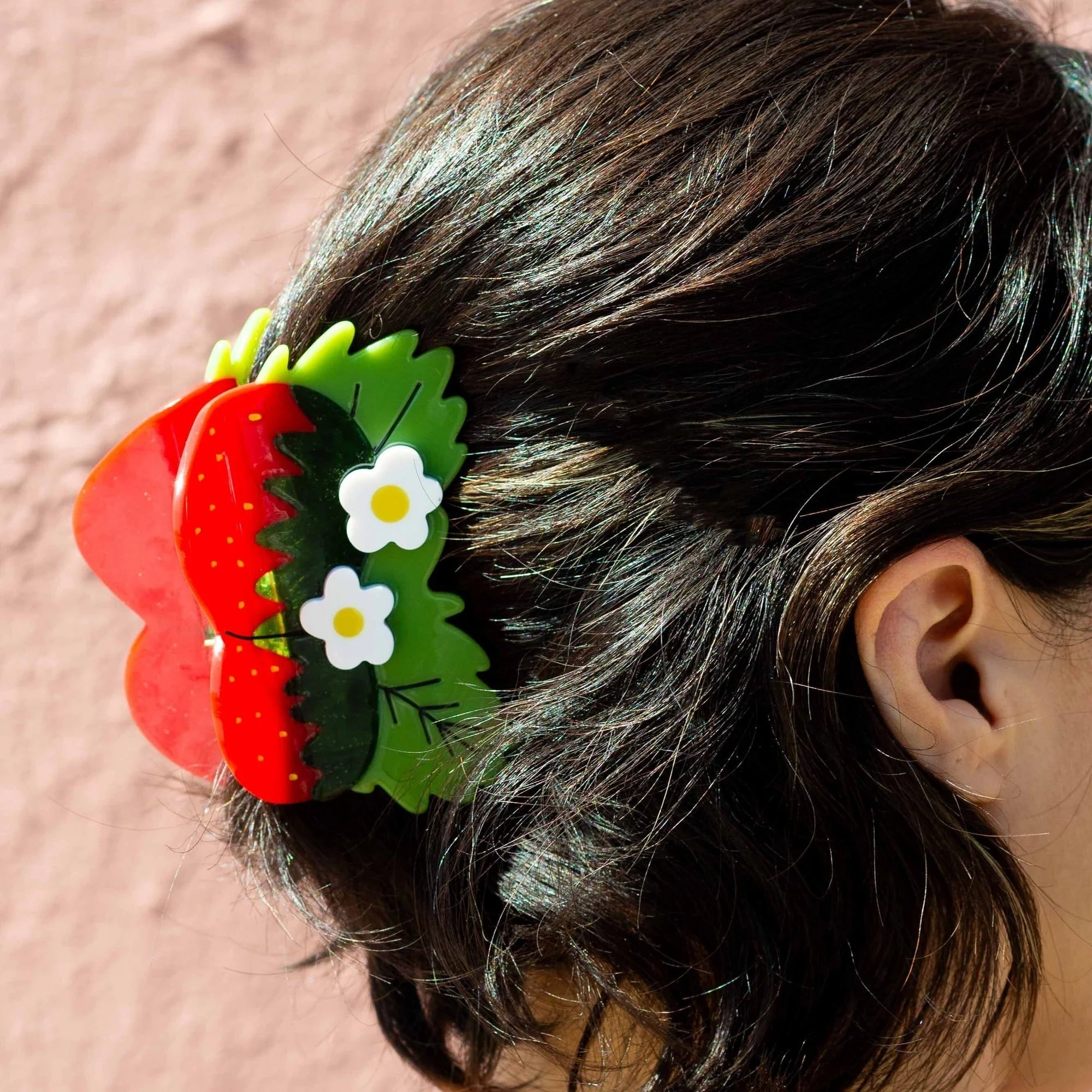 Large Strawberries & Flowers Claw - Image 2