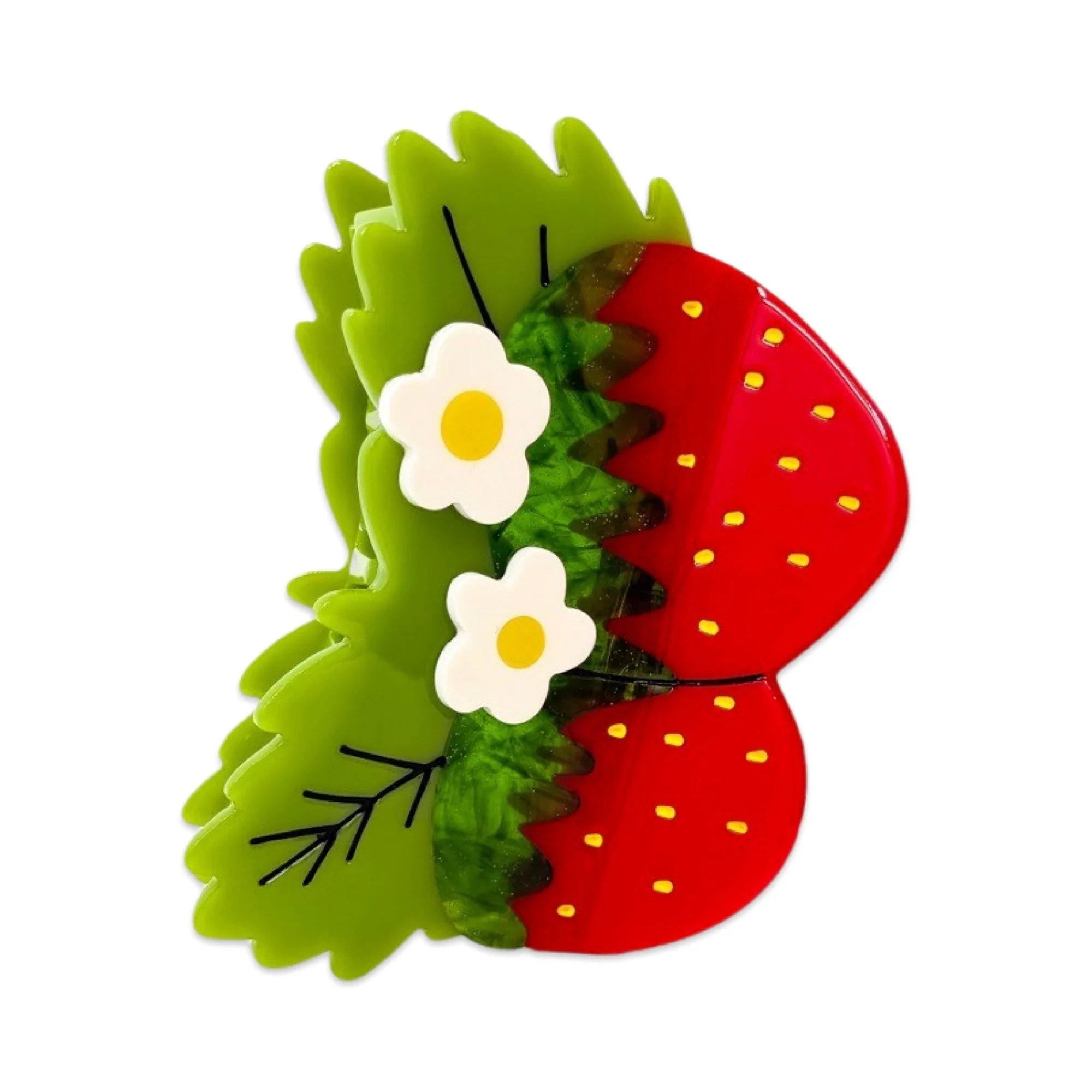 Large Strawberries & Flowers Claw - Image 5