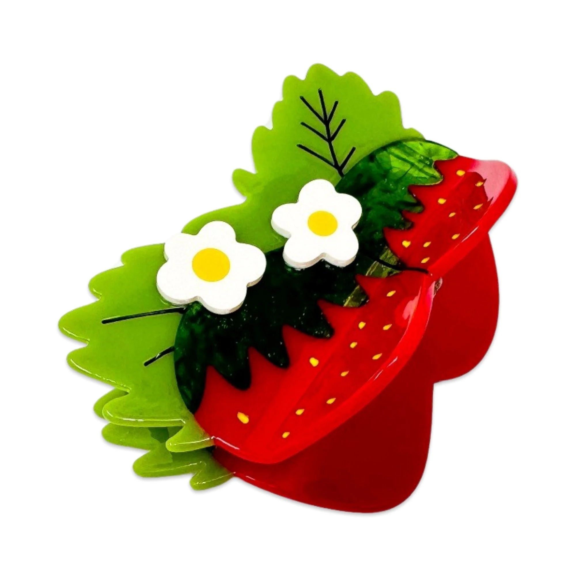 Large Strawberries & Flowers Claw - Image 7