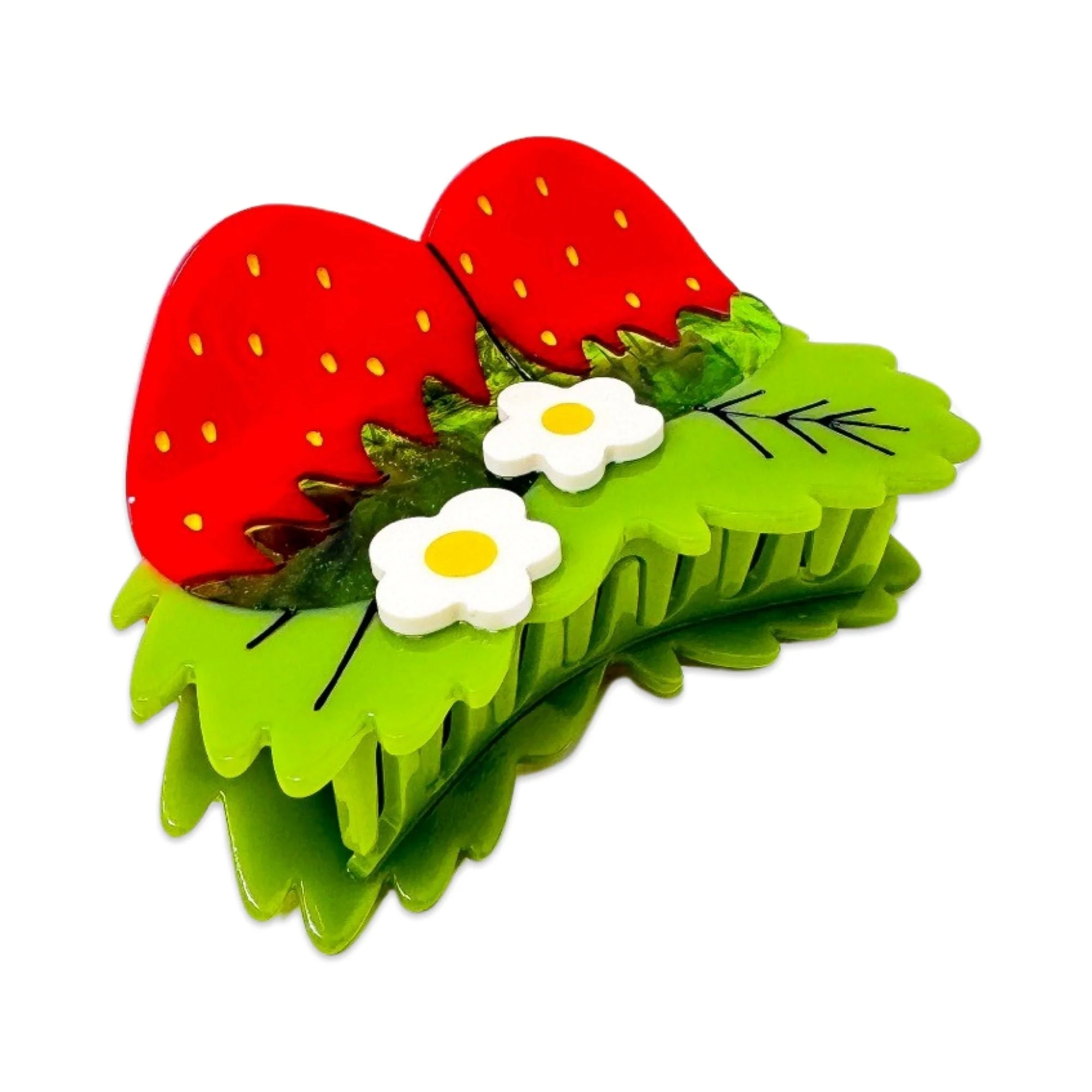 Large Strawberries & Flowers Claw - Image 8