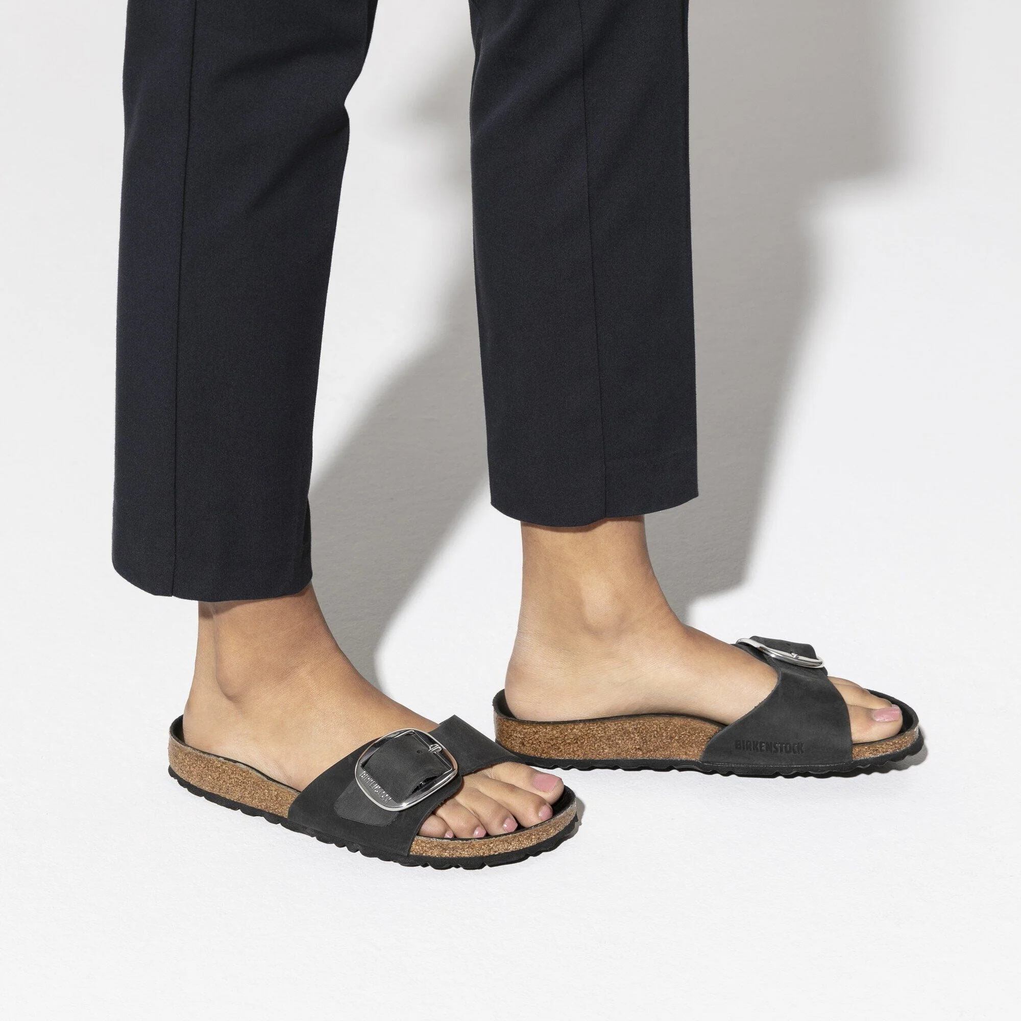 Madrid Big Buckle | Oiled Leather | Black - Image 2