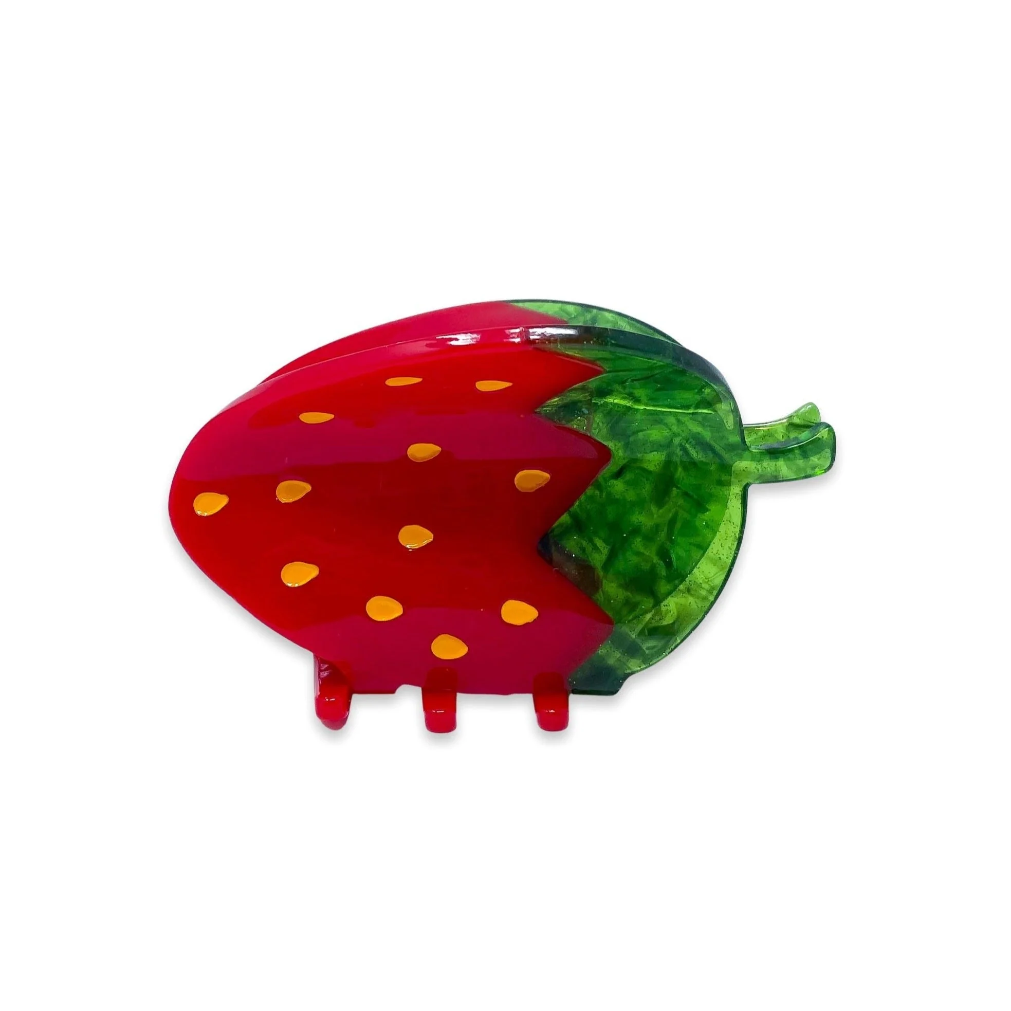 Midi Red Strawberry Hair Claw Clip - Image 4