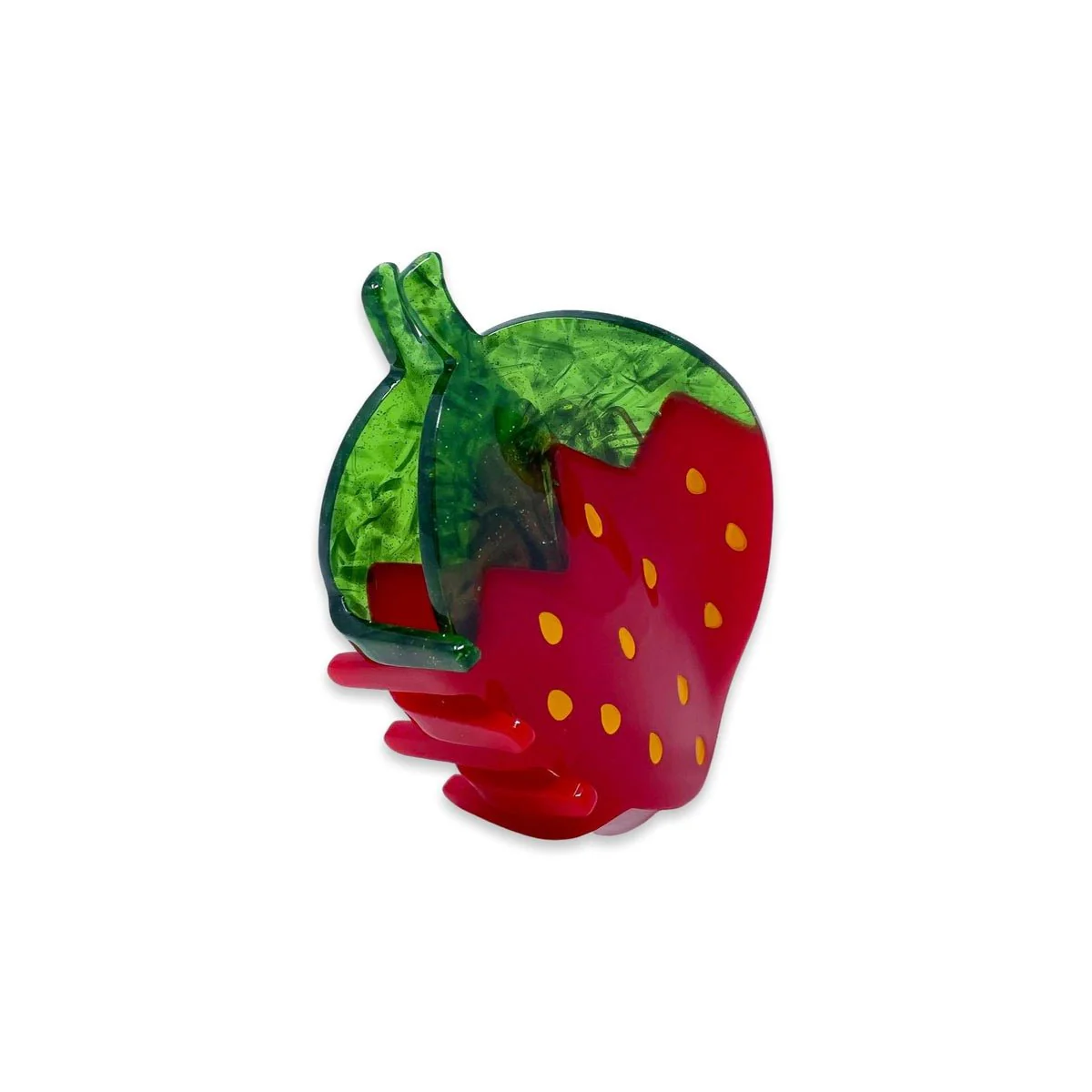 Midi Red Strawberry Hair Claw Clip - Image 5