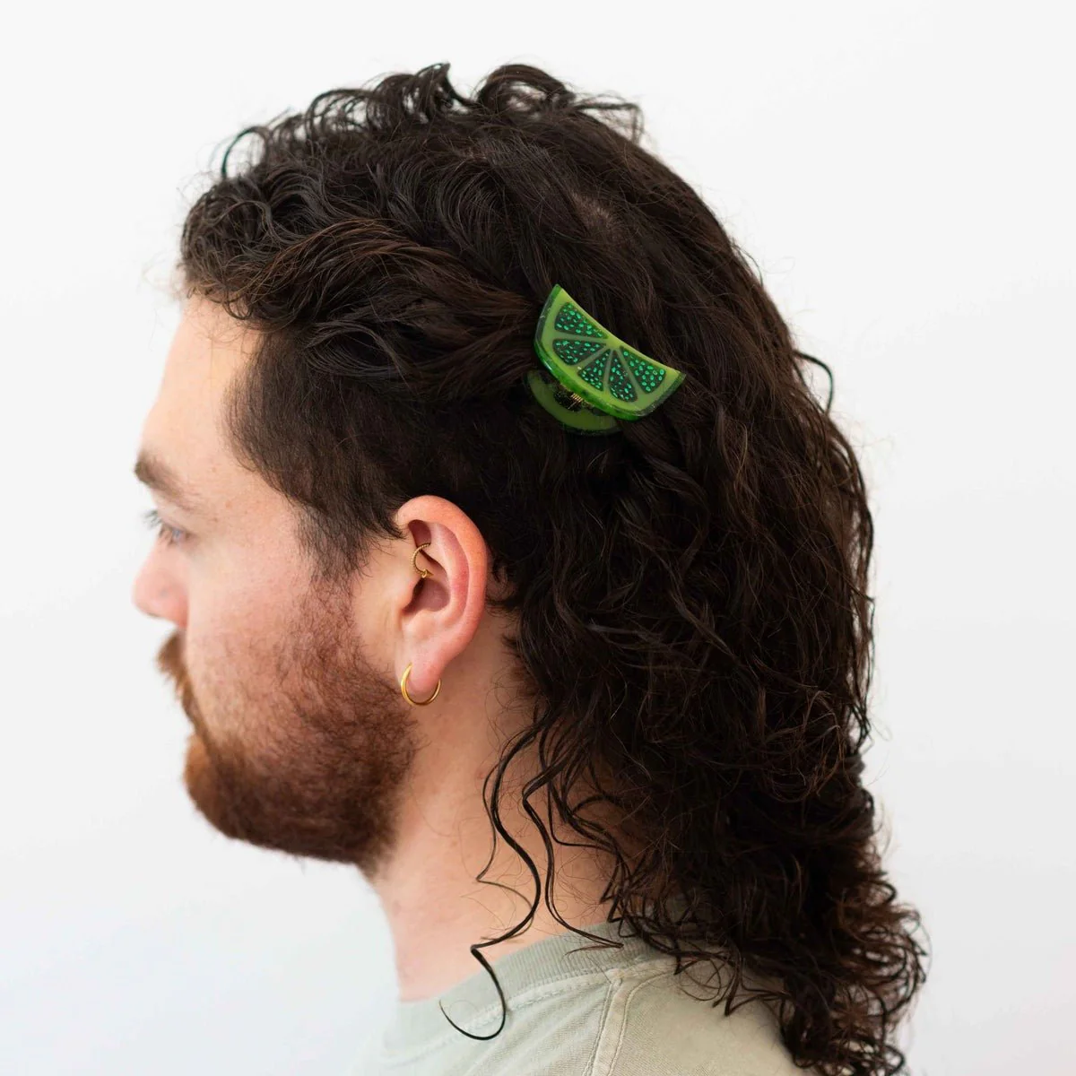Mini Lime Slice Hair Claw Clip - Image 2
