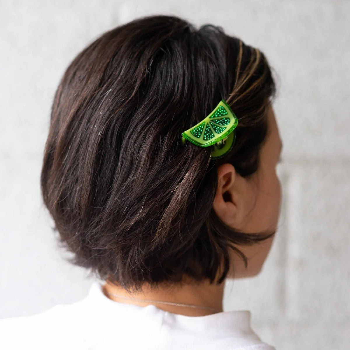 Mini Lime Slice Hair Claw Clip - Image 3