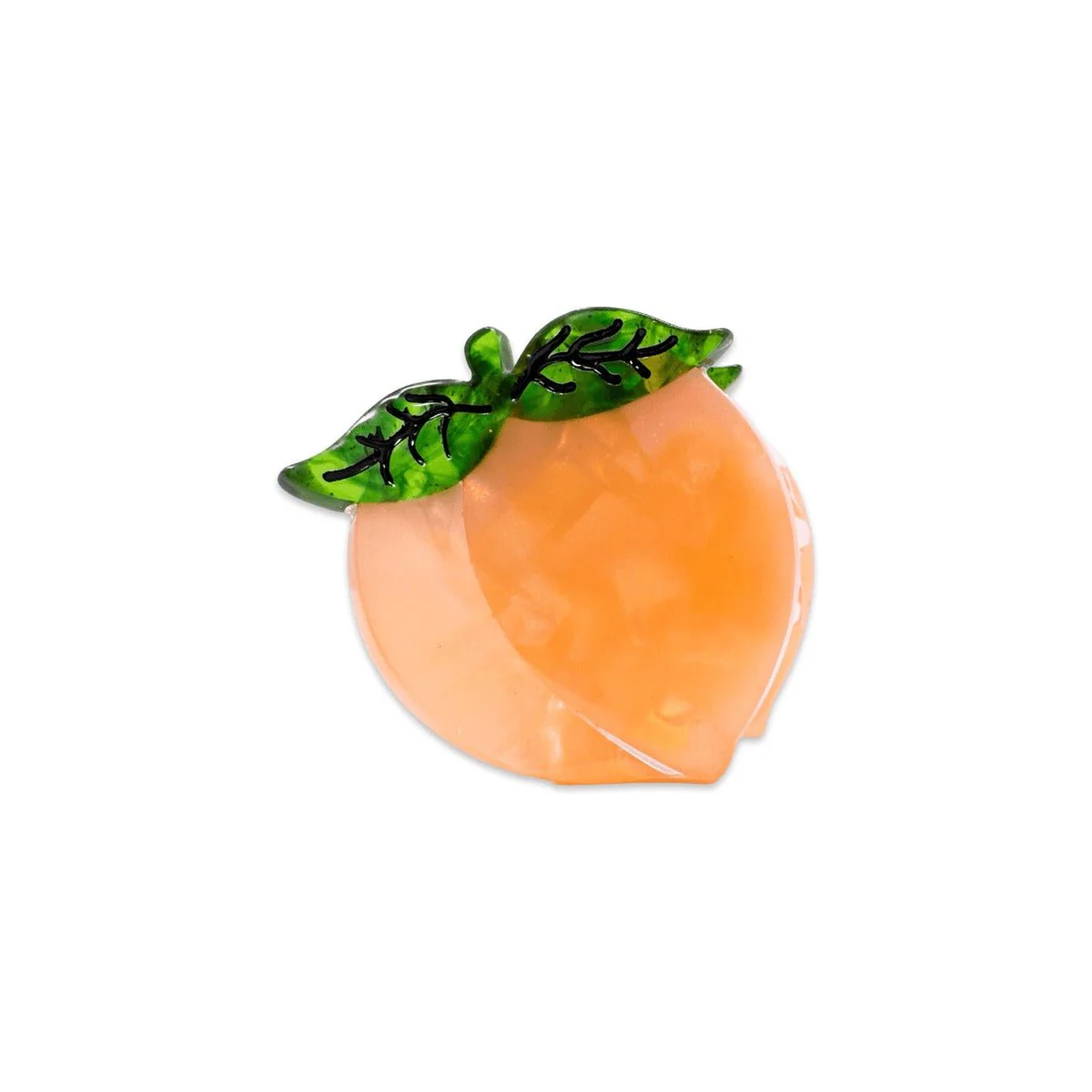 Mini Peach Hair Claw Clip - Image 4