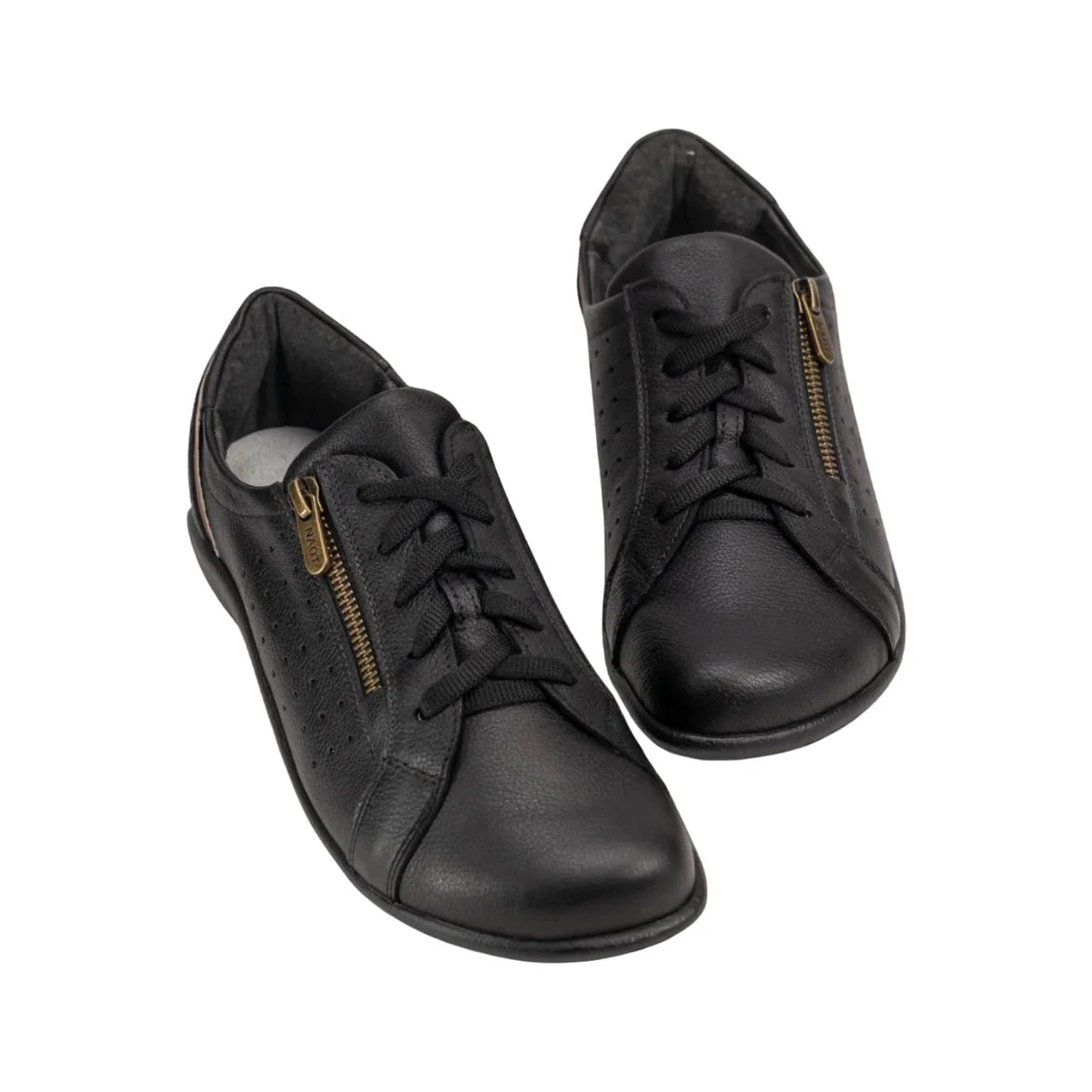 Moko | Leather | Soft Black/Khaki Beige - Image 2