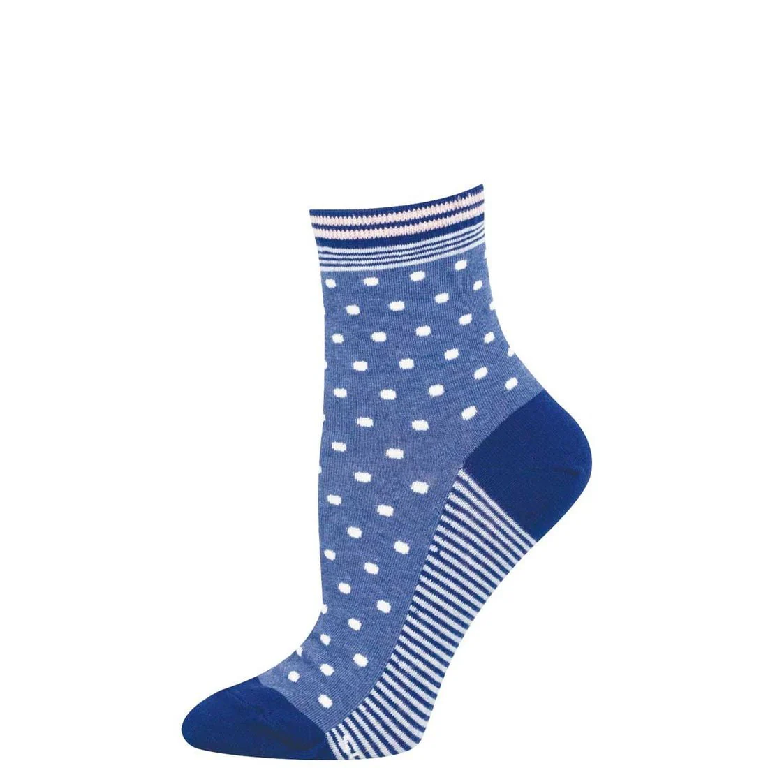 Pin Dot | Women | Blue Heather