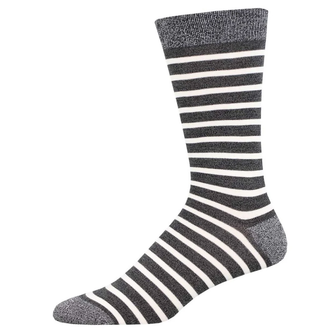 Sailor Stripe Socks | Bamboo | Men | Charcoal/White