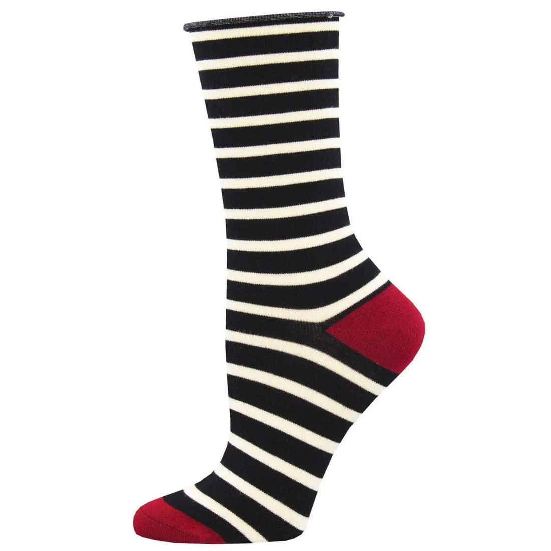 Sailor Stripe Socks | Bamboo | Women | Black