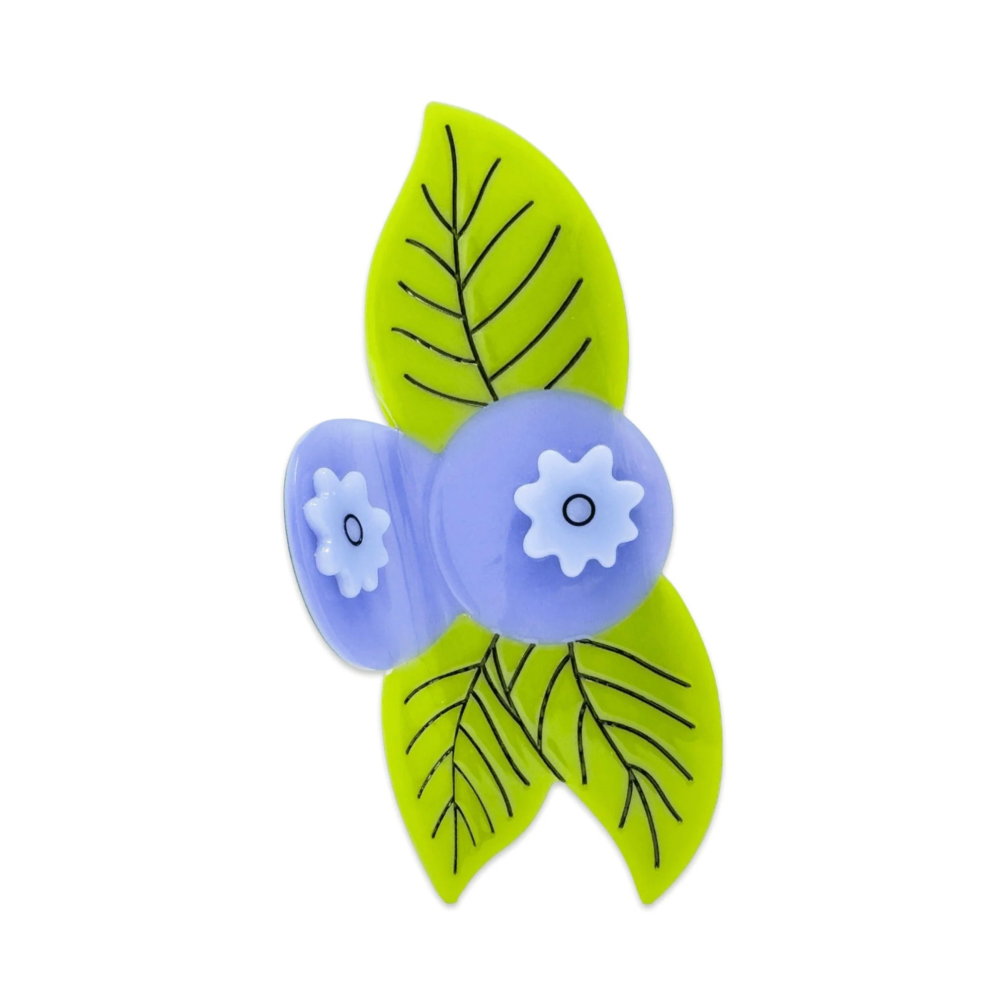 X-Large Blueberry Hair Claw Clip - Image 4